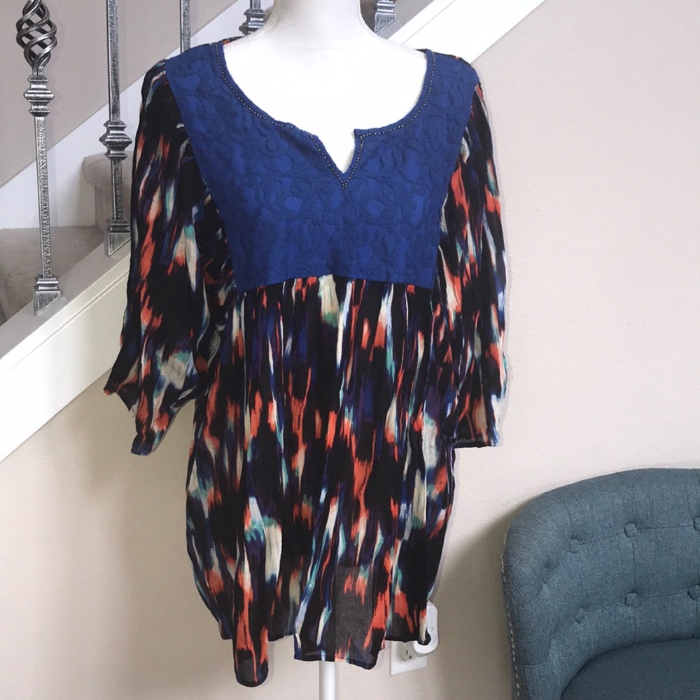 🌈 FINAL SALE Woman Tunic Top Size 1X work career